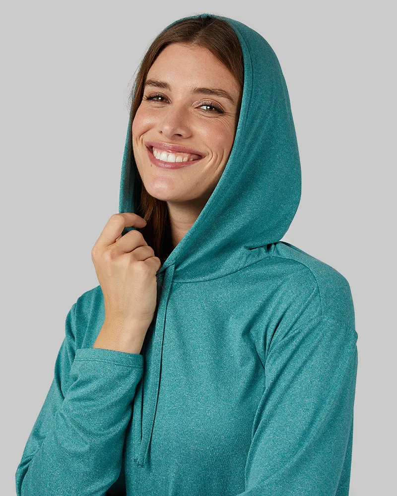 WOMEN'S COOL LONG SLEEVE HOODED T-SHIRT