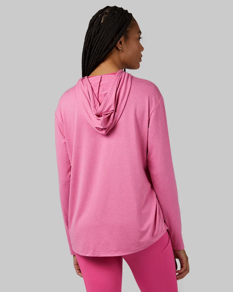 WOMEN'S COOL LONG SLEEVE HOODED T-SHIRT