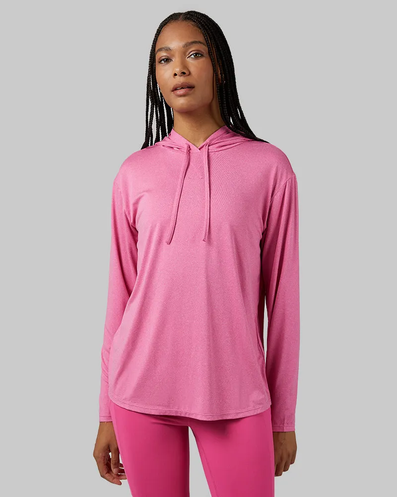 WOMEN'S COOL LONG SLEEVE HOODED T-SHIRT