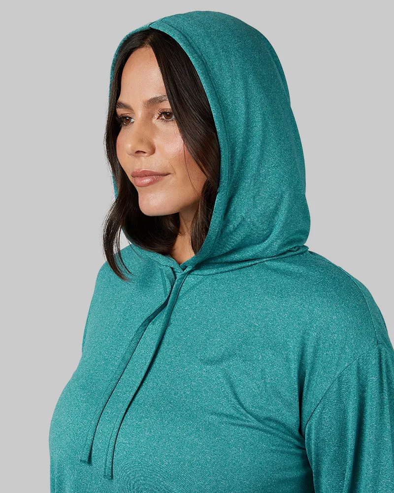WOMEN'S COOL LONG SLEEVE HOODED T-SHIRT