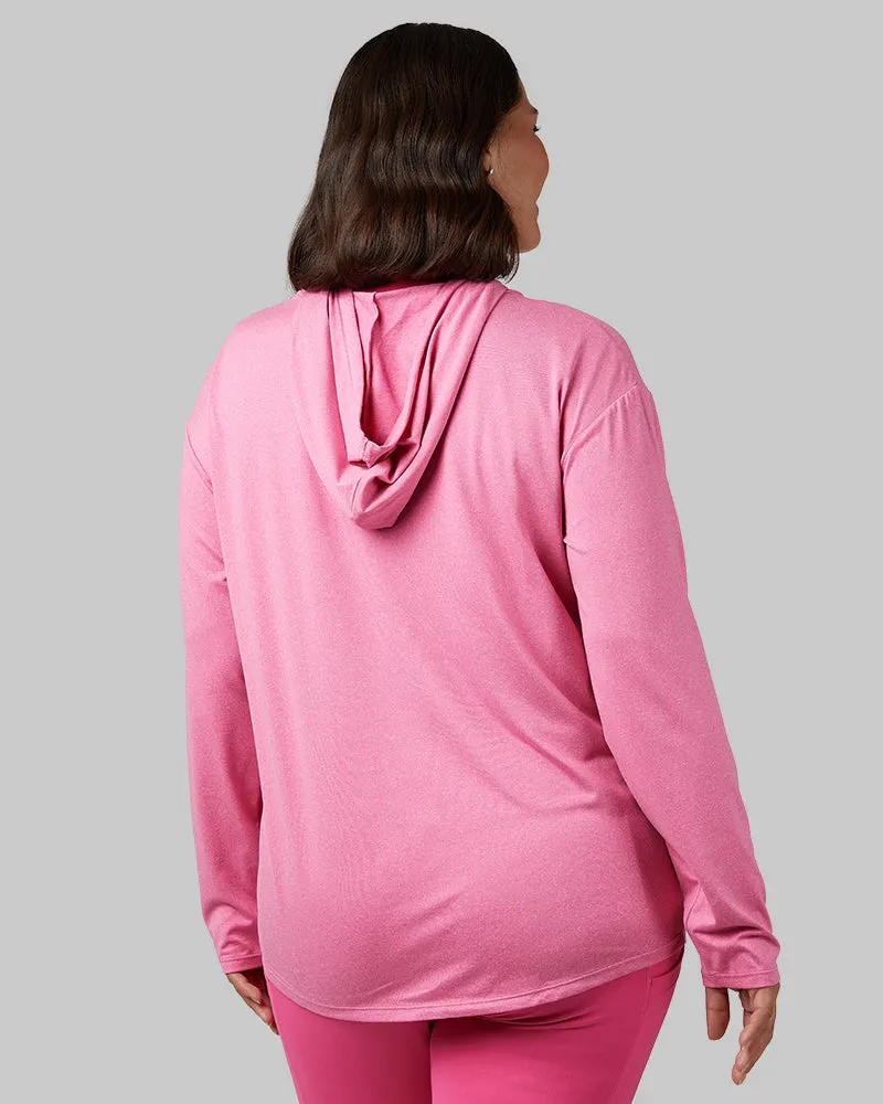 WOMEN'S COOL LONG SLEEVE HOODED T-SHIRT