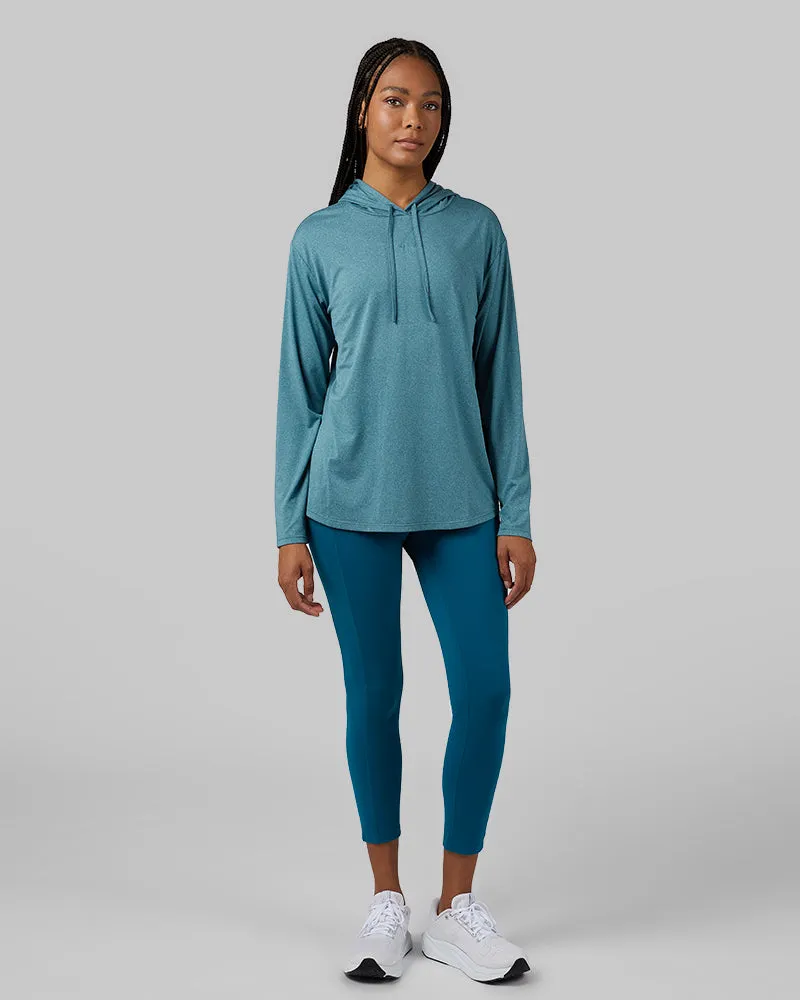 WOMEN'S COOL LONG SLEEVE HOODED T-SHIRT