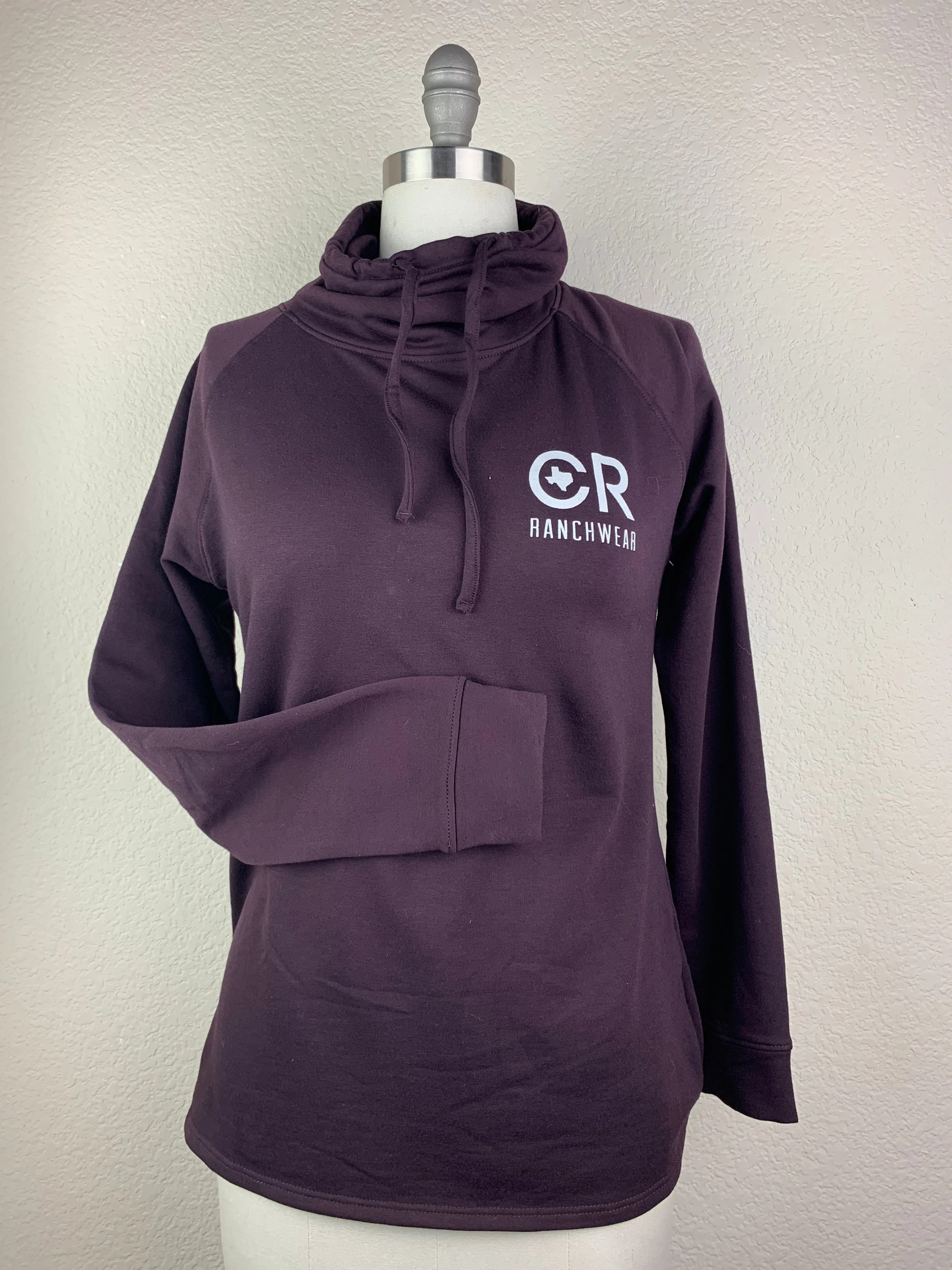 Women's CR Boysenberry Funnel Neck Pullover