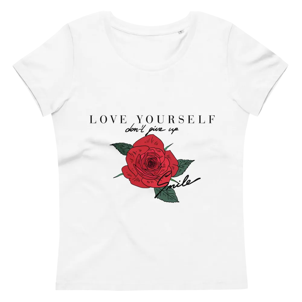Women's fitted eco tee Love Yourself