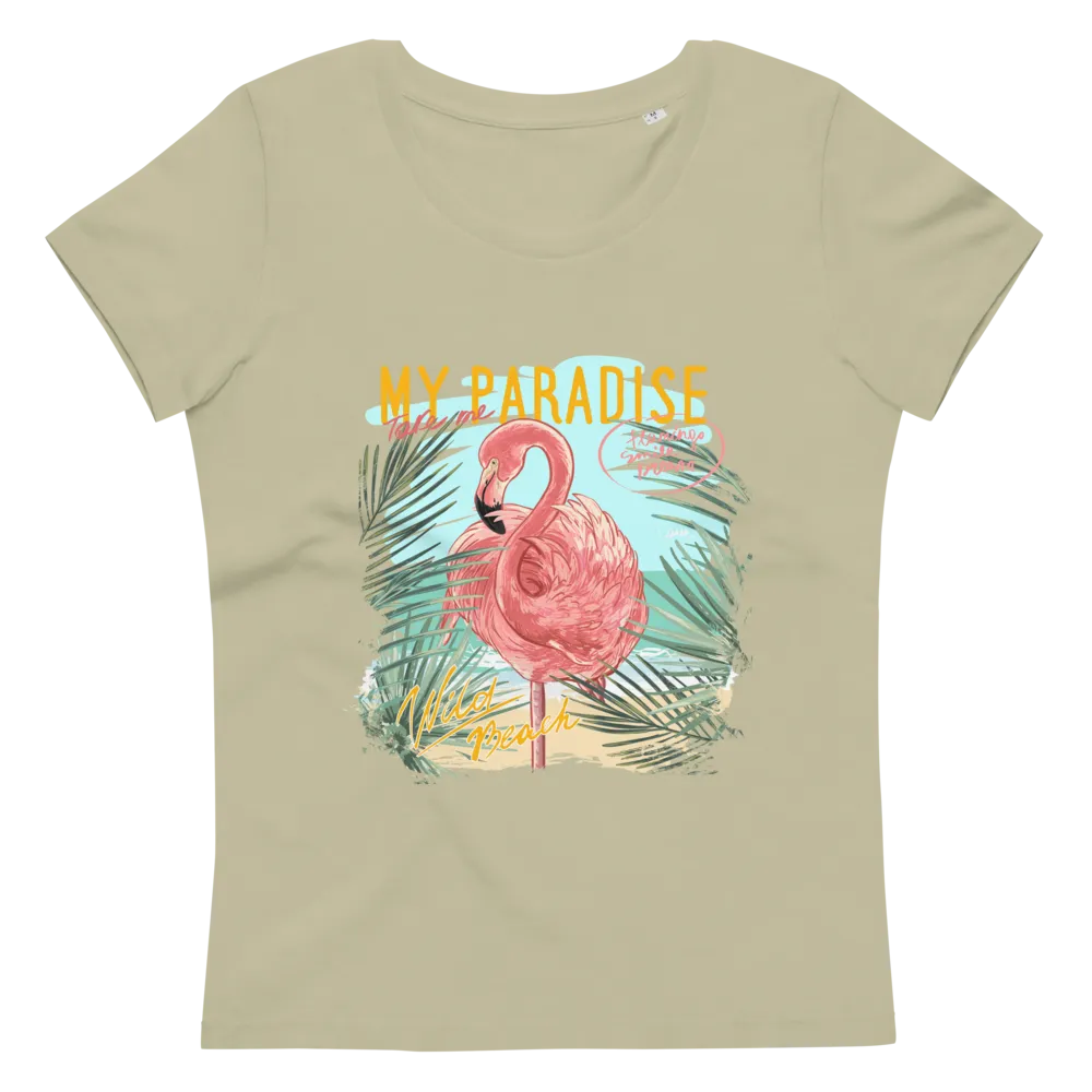 Women's fitted eco tee My paradise