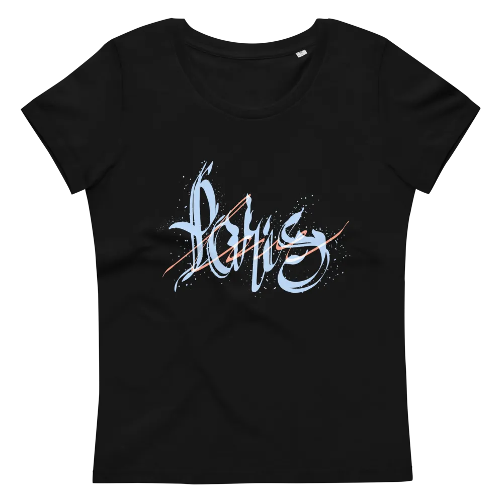 Women's fitted eco tee Paris Love