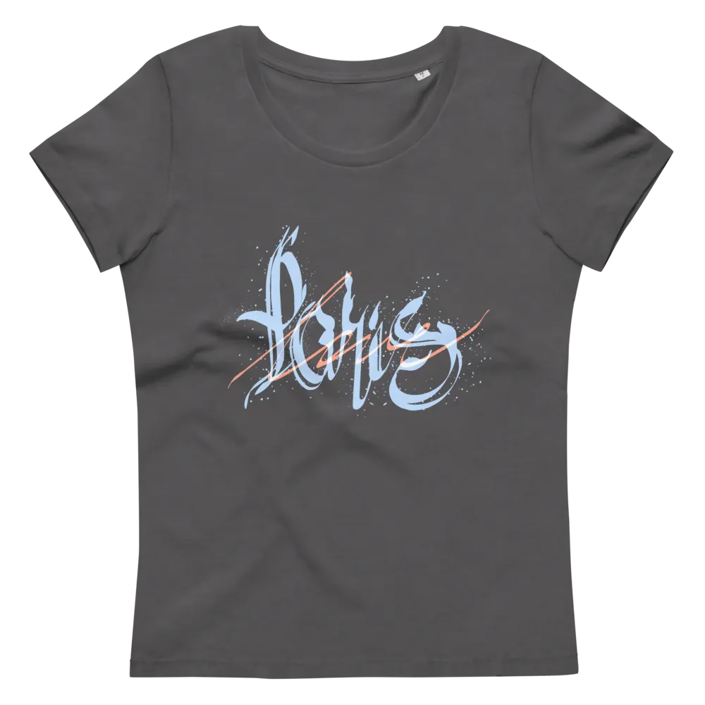 Women's fitted eco tee Paris Love