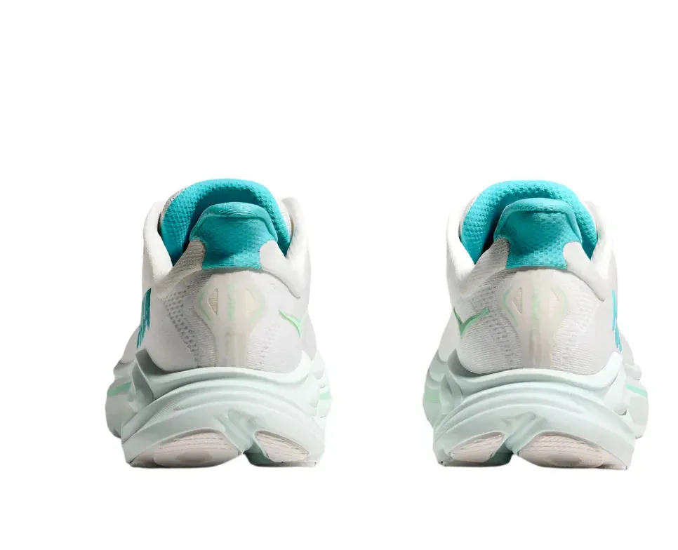 WOMEN'S HOKA CLIFTON 10 | WHITE / CIELO BLUE