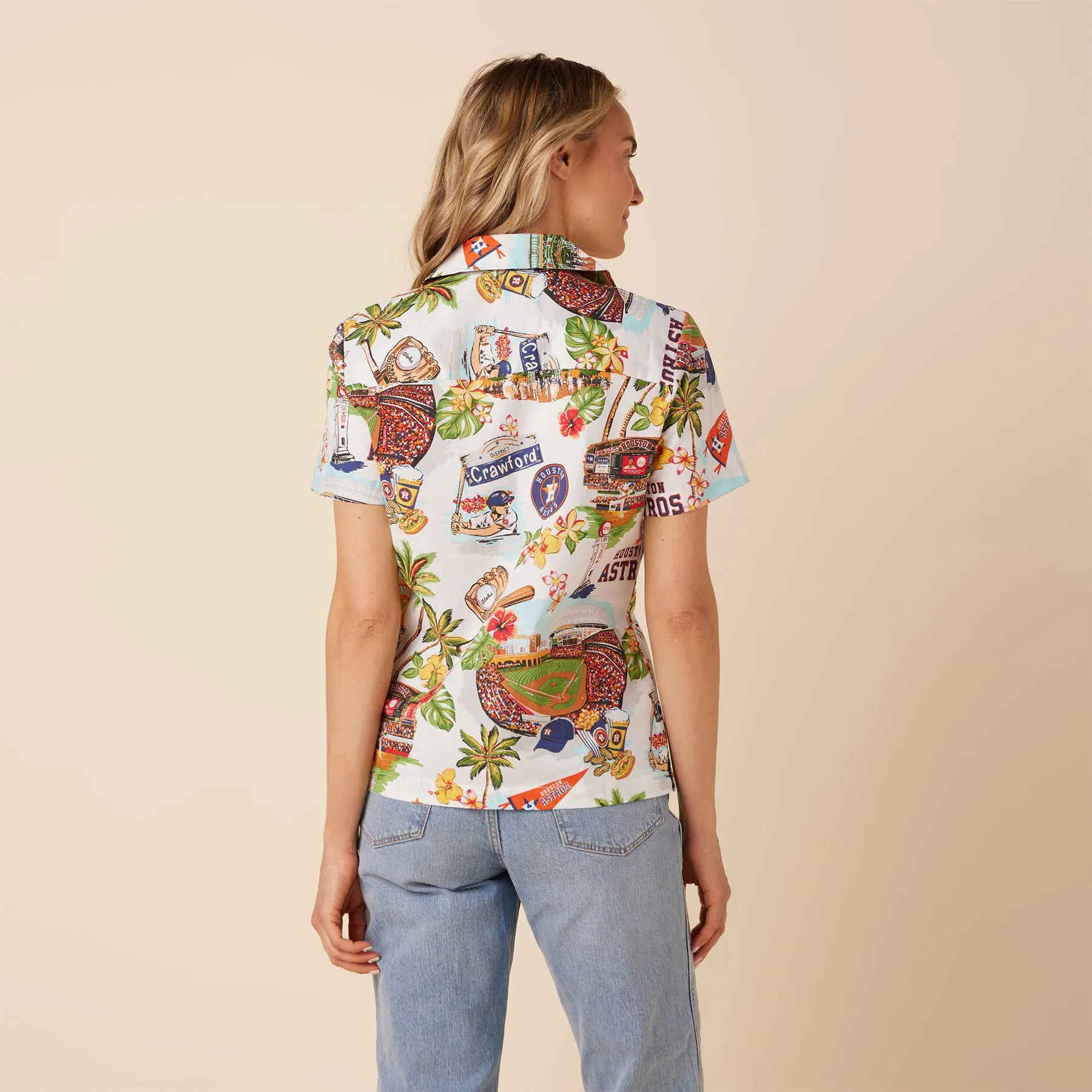 WOMEN'S HOUSTON ASTROS SCENIC CAMP SHIRT