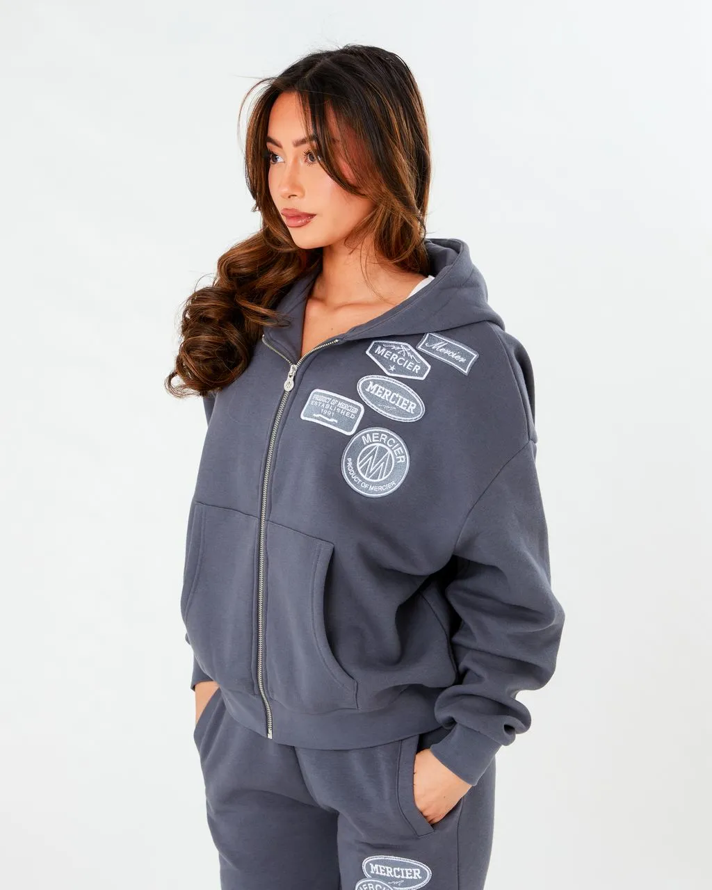 Womens Irongate Mono OG Zip Up Hoodie