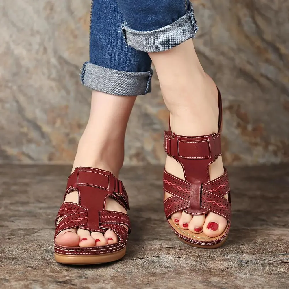 Women's Leather Walking Sandals