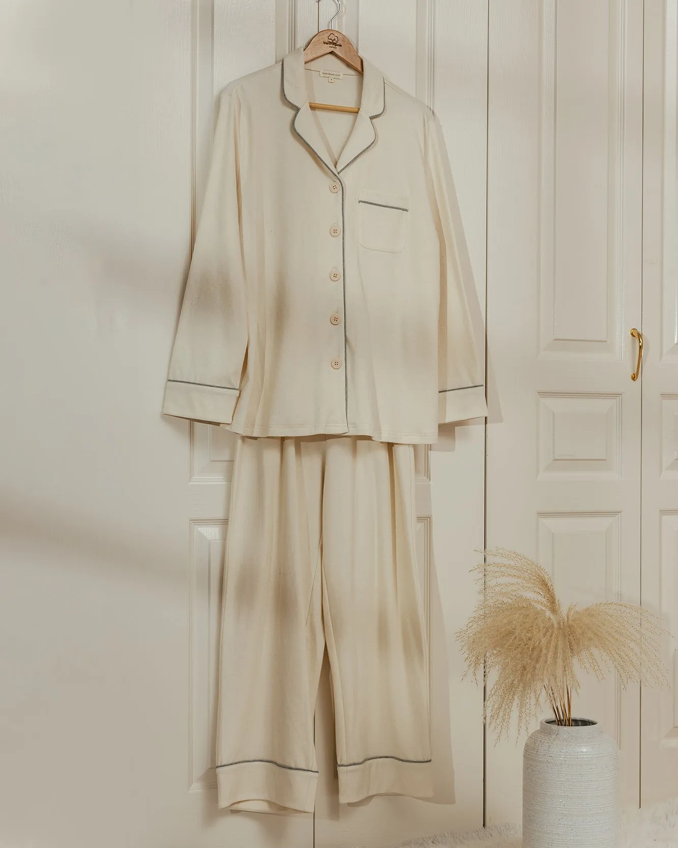 Women's Long-sleeved Loungewear Set (Pack of 2, top & bottom)