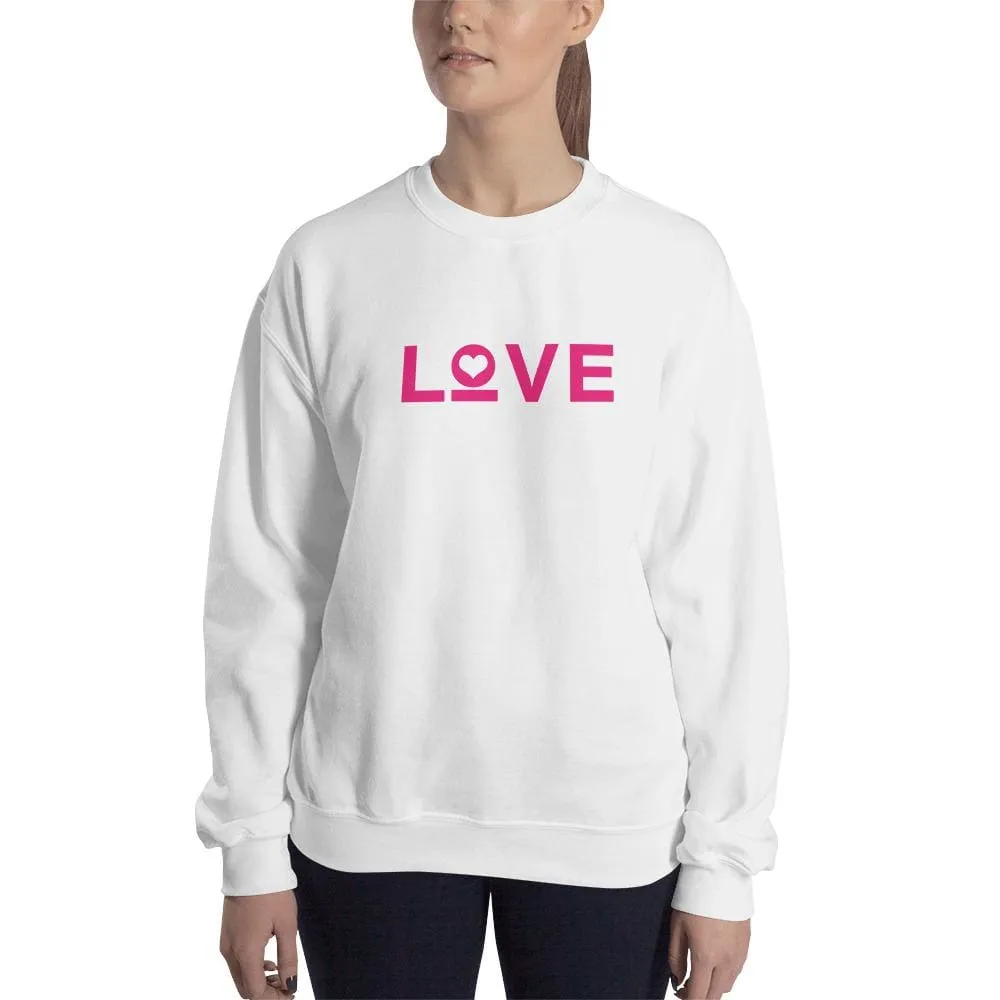Women's Love Heart Crewneck Sweatshirt