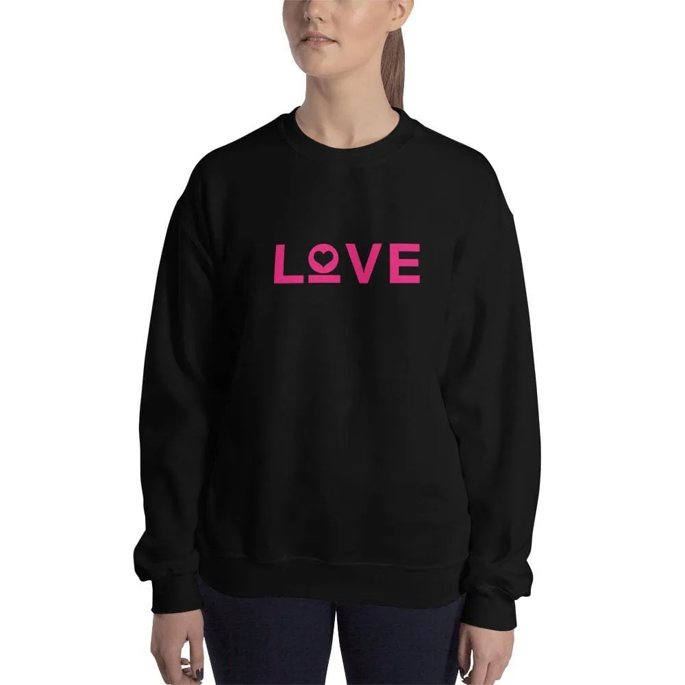 Women's Love Heart Crewneck Sweatshirt