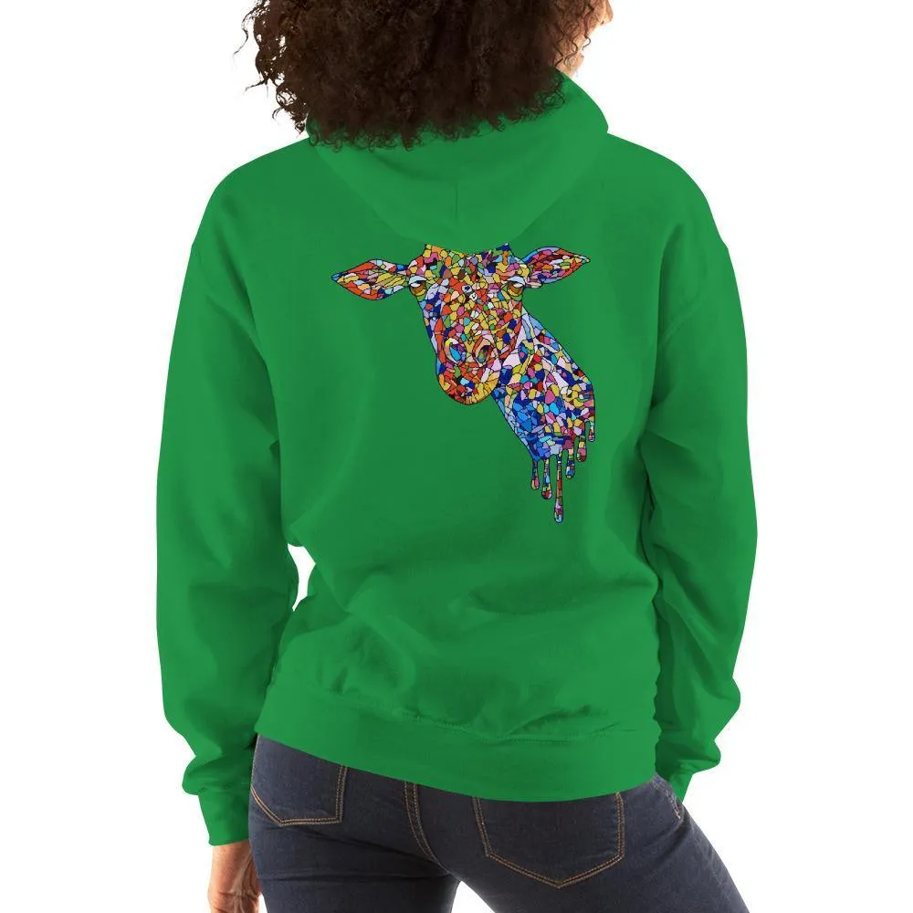 Women's Mosaic Giraffe Hoodie