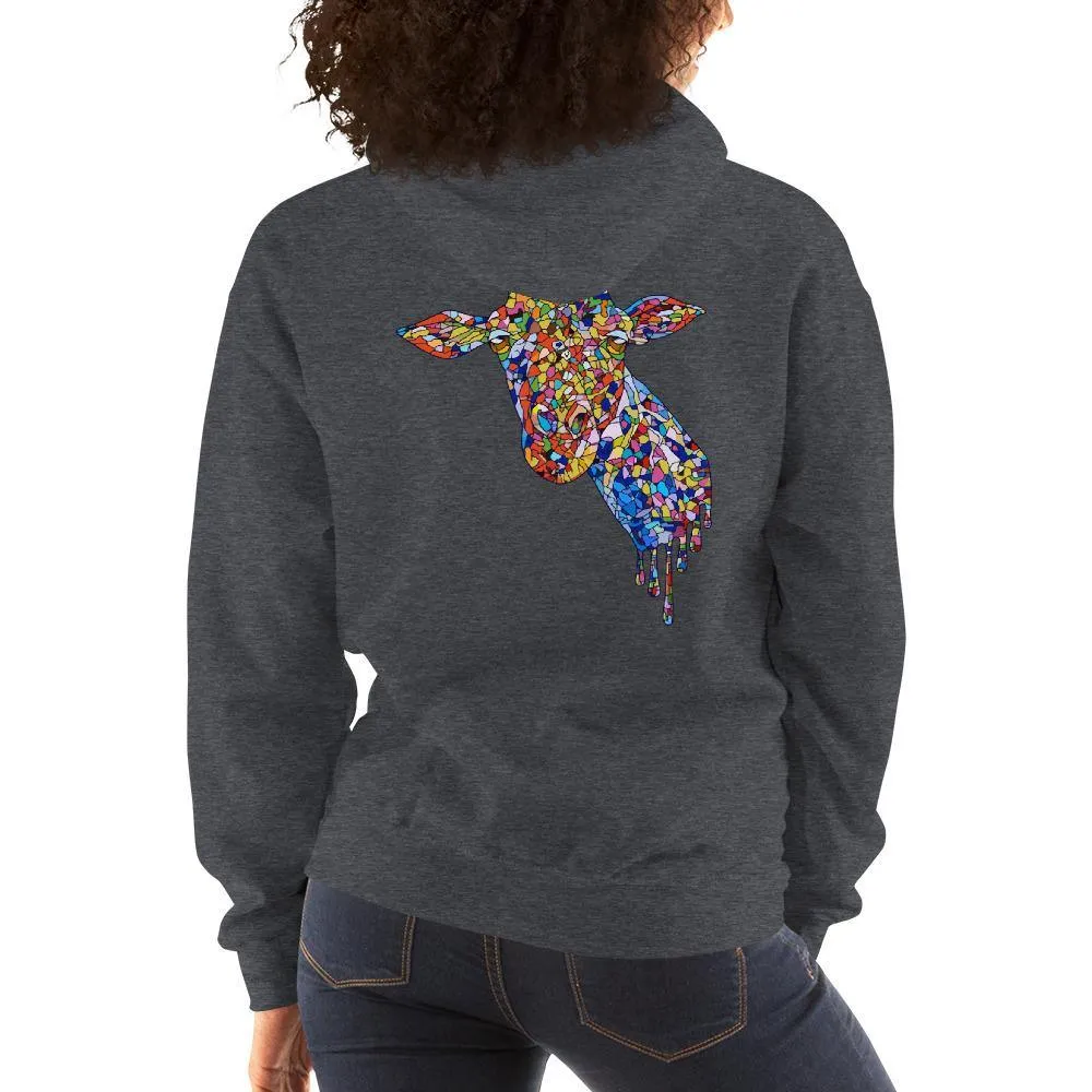 Women's Mosaic Giraffe Hoodie