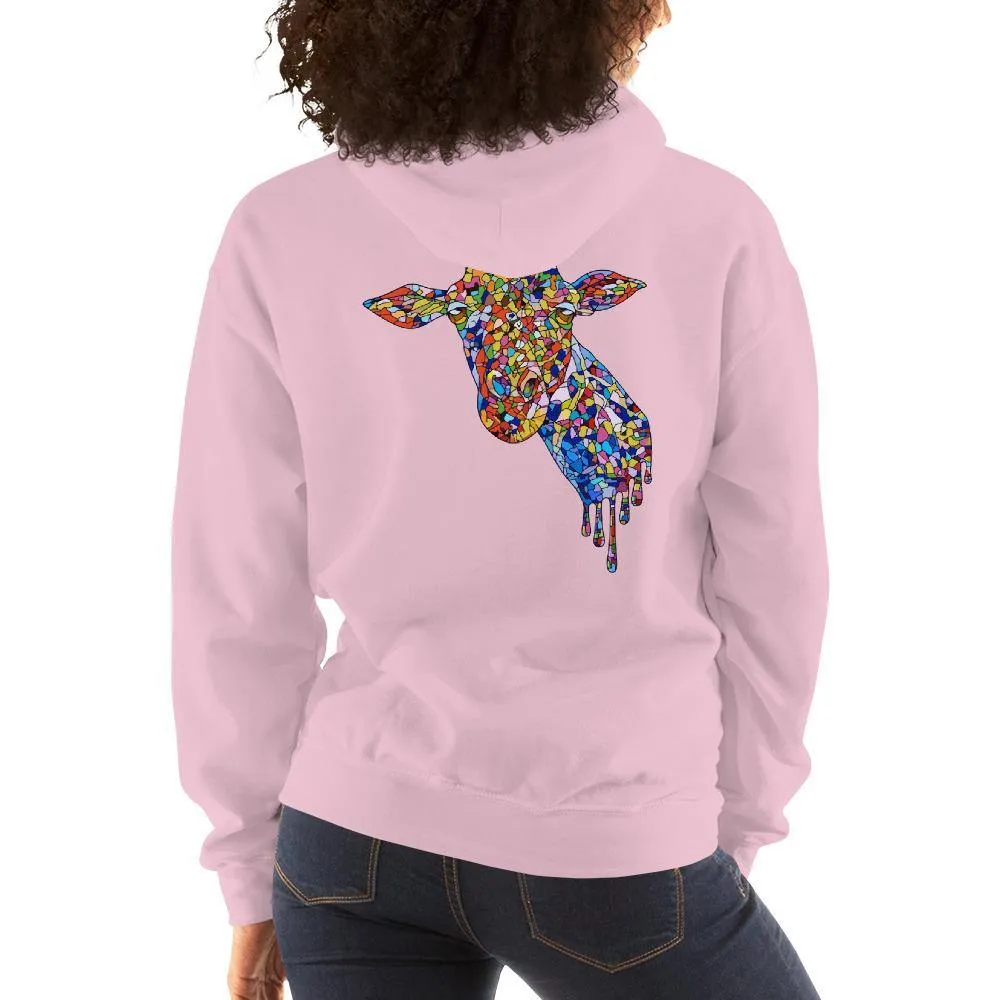 Women's Mosaic Giraffe Hoodie
