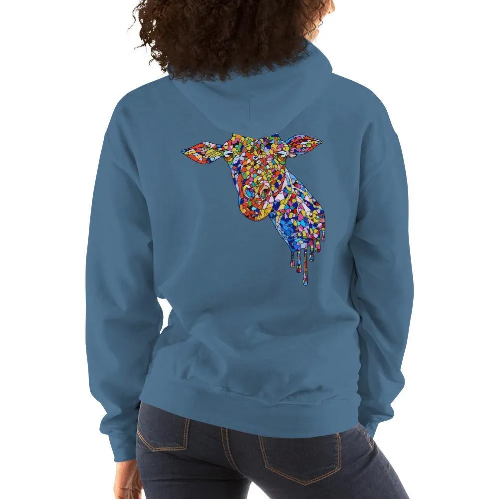 Women's Mosaic Giraffe Hoodie
