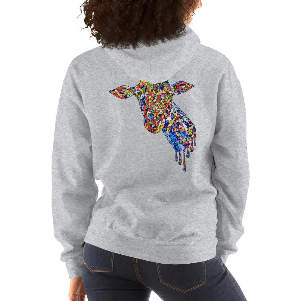 Women's Mosaic Giraffe Hoodie