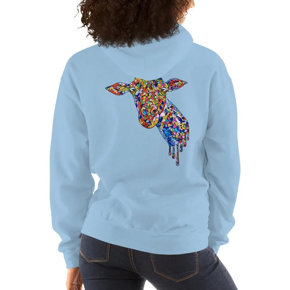 Women's Mosaic Giraffe Hoodie