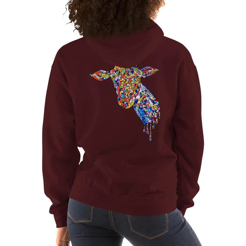 Women's Mosaic Giraffe Hoodie
