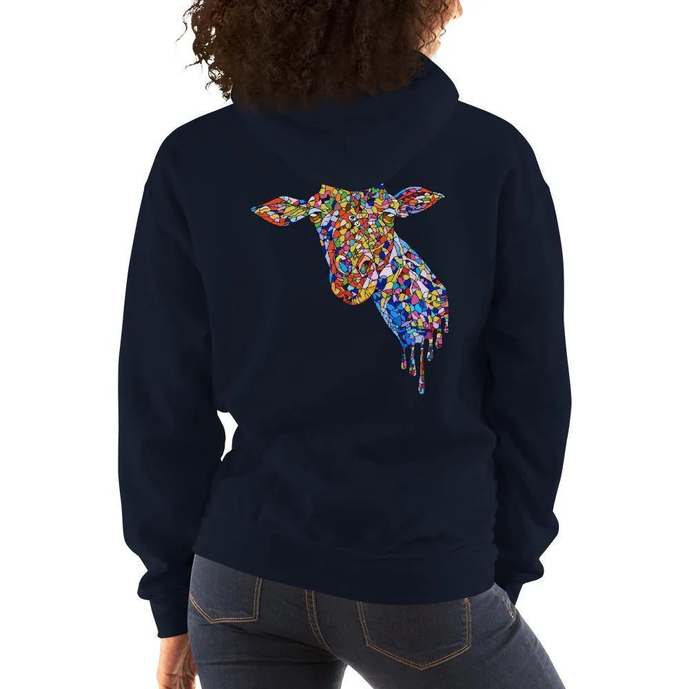 Women's Mosaic Giraffe Hoodie