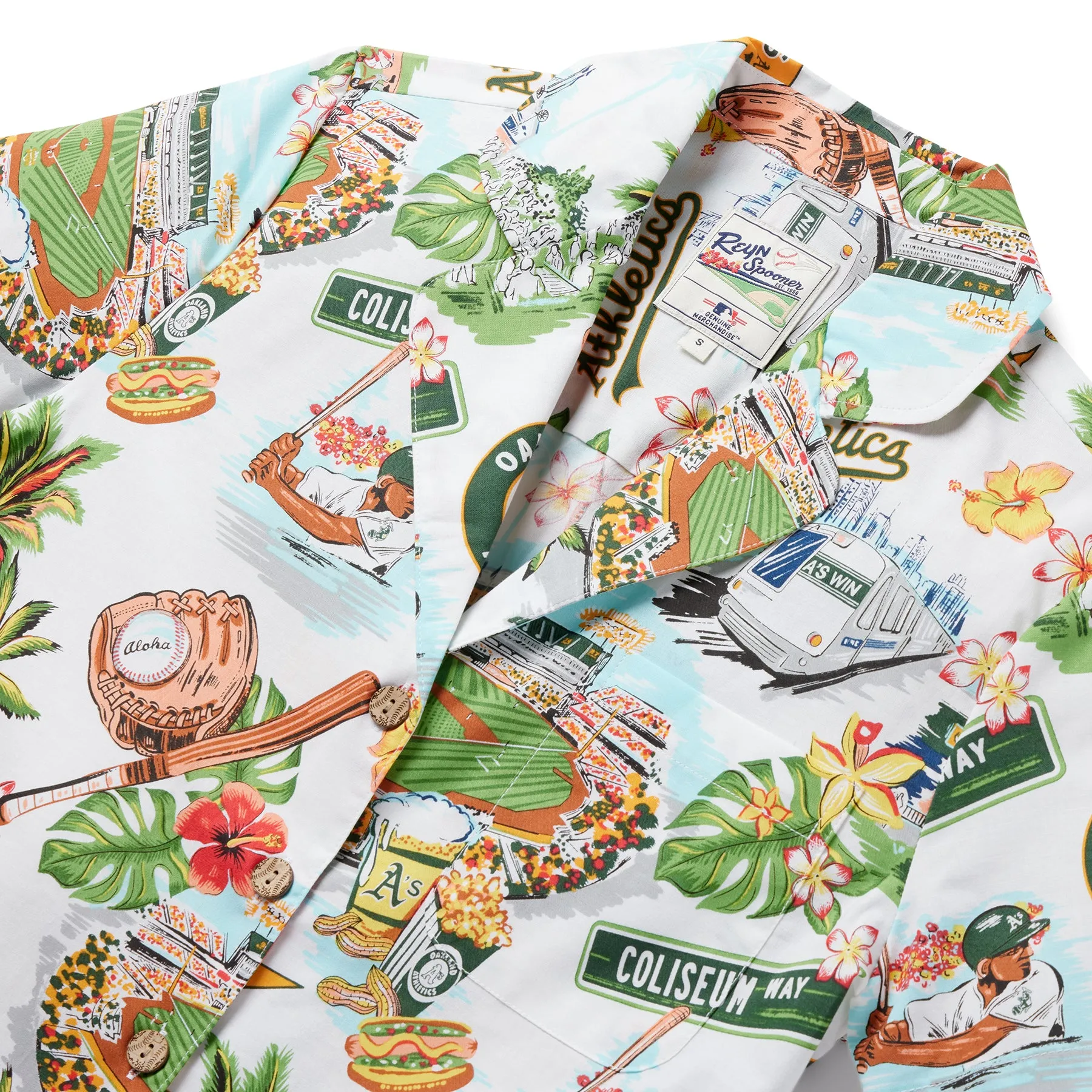 WOMEN'S OAKLAND ATHLETICS SCENIC CAMP SHIRT