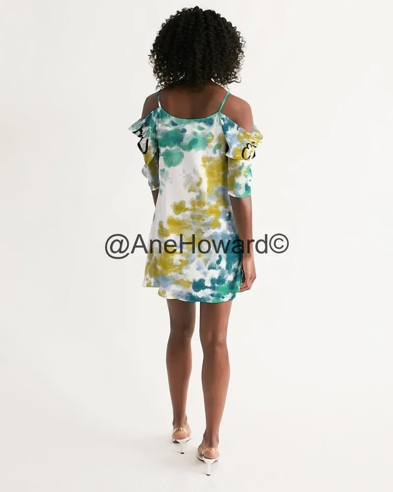 Women's Open Shoulder A-Line Dress Fresh