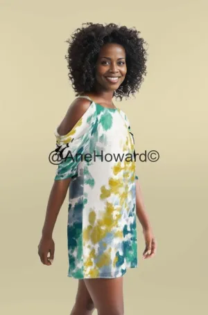 Women's Open Shoulder A-Line Dress Fresh