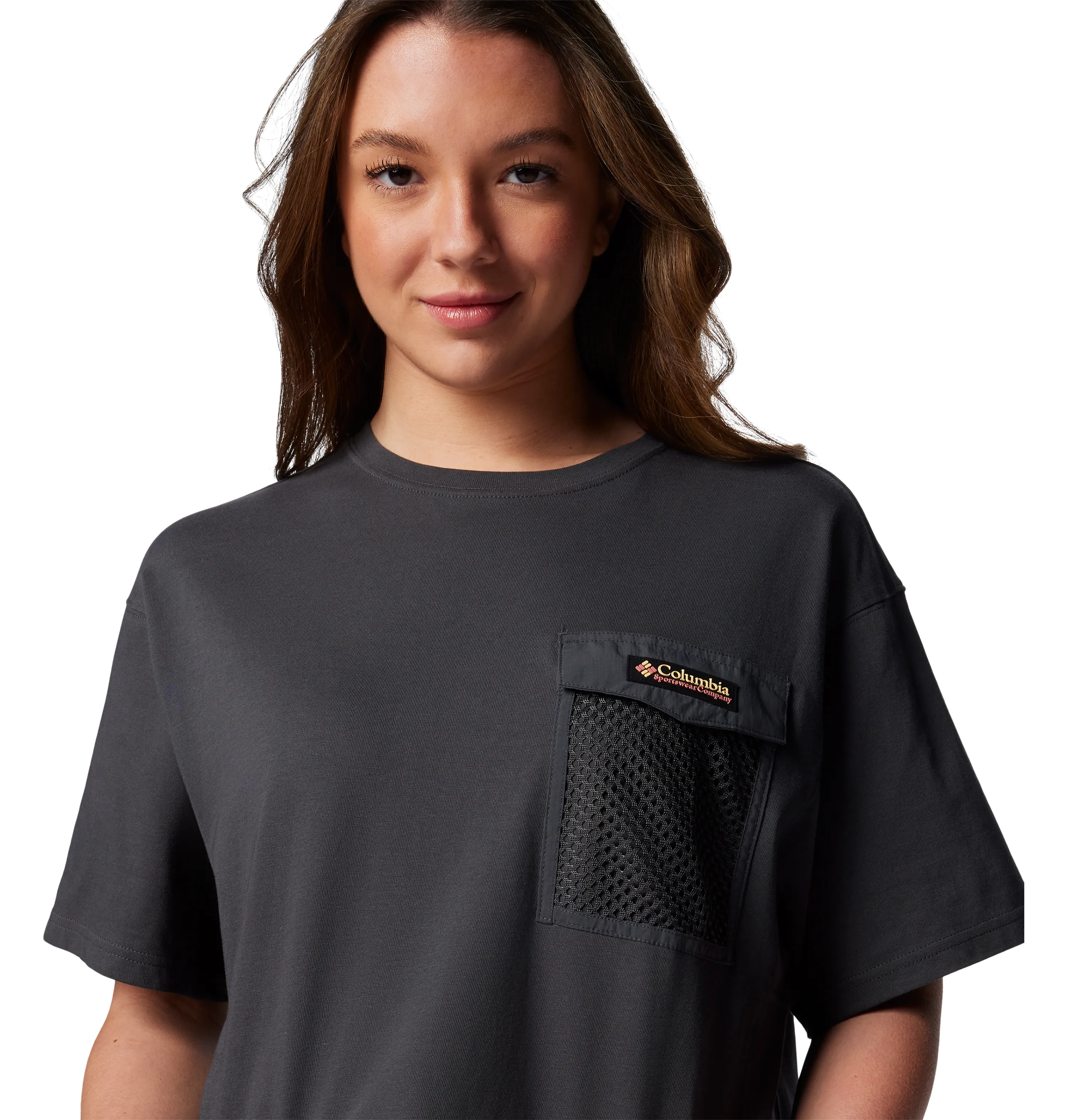 WOMEN'S PAINTED PEAK KNIT SS CROPPED TOP