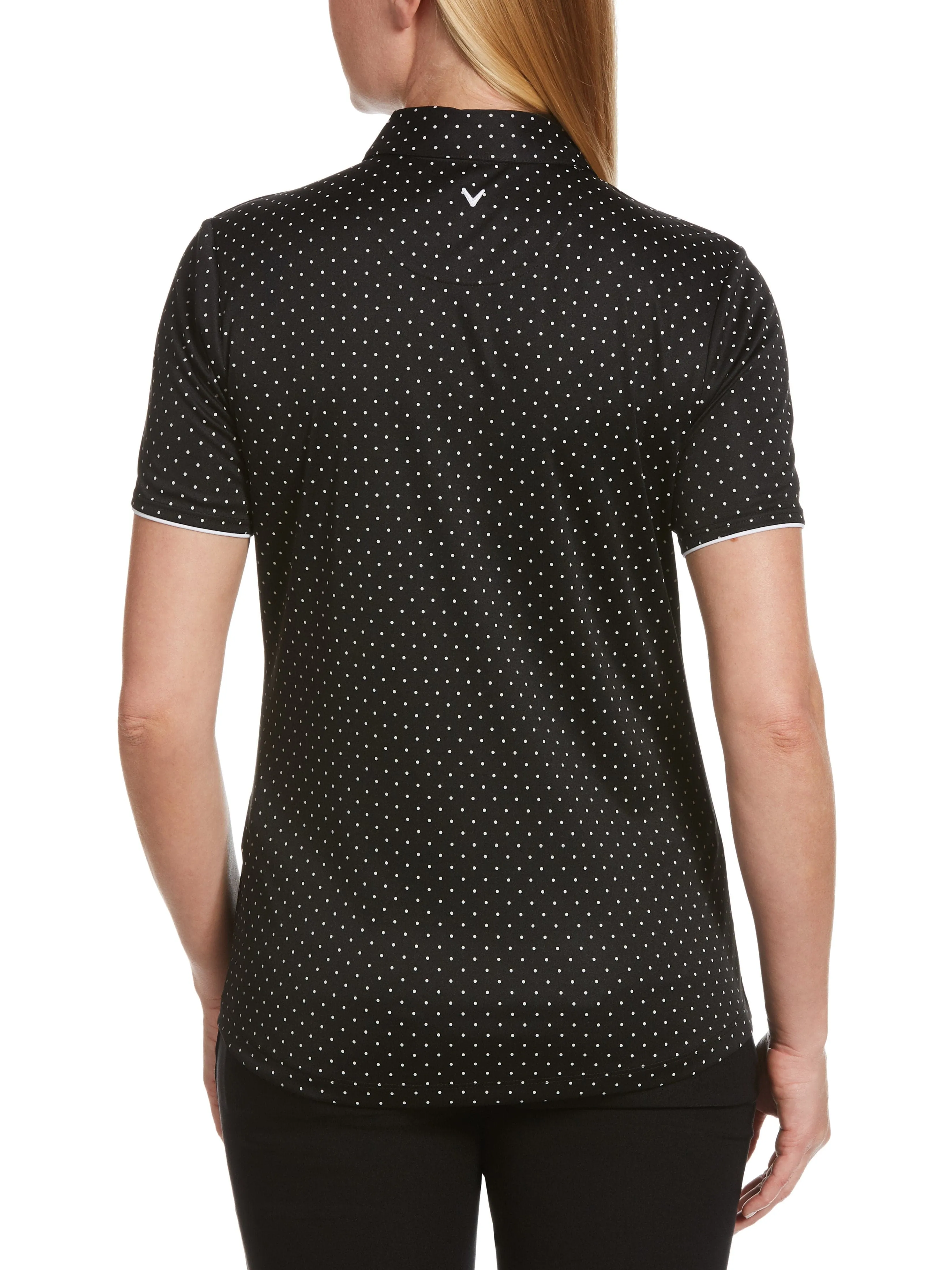 Womens Polka Dot Polo