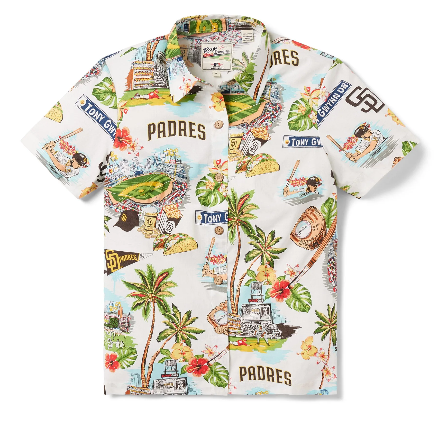 WOMEN'S SAN DIEGO PADRES SCENIC BUTTON FRONT
