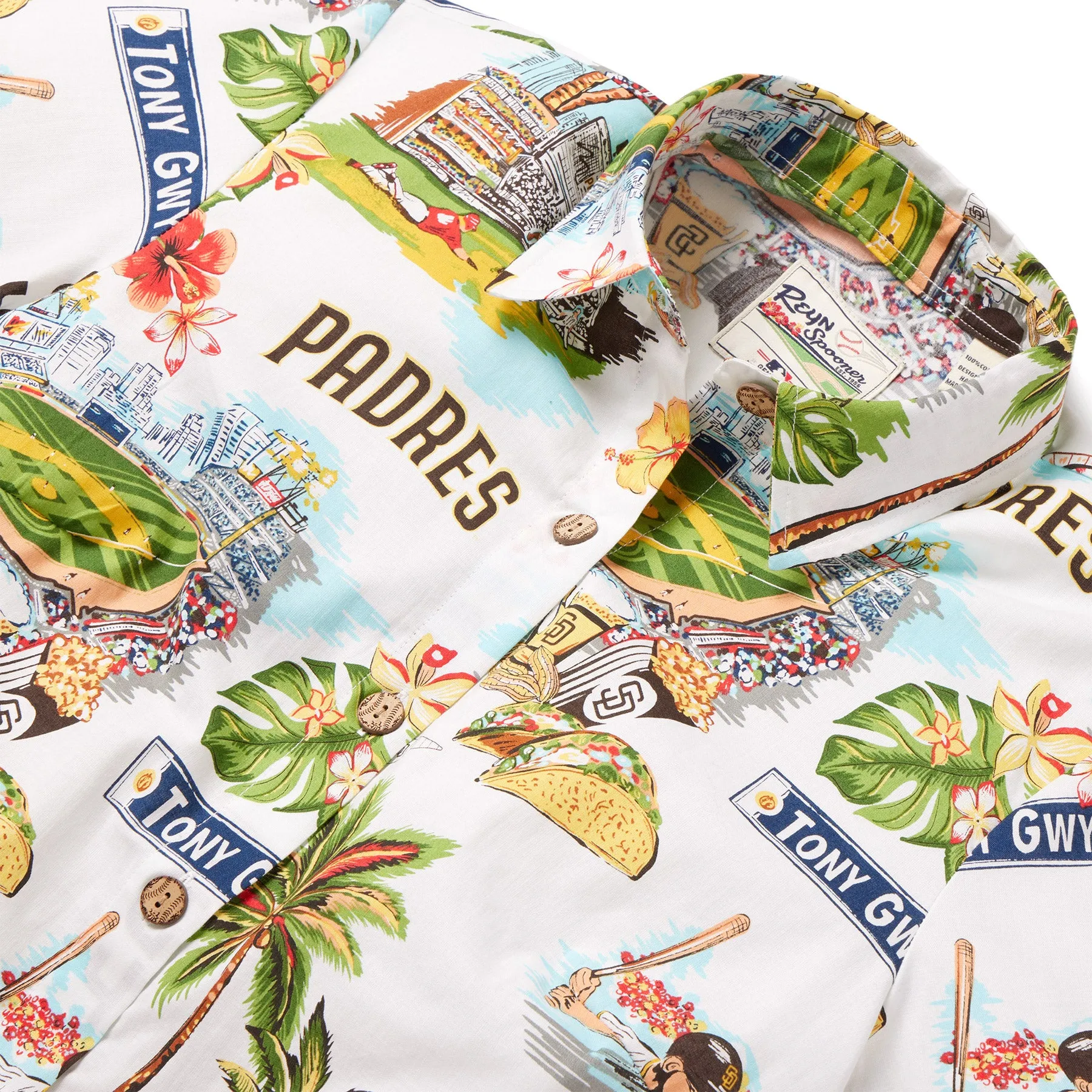 WOMEN'S SAN DIEGO PADRES SCENIC BUTTON FRONT