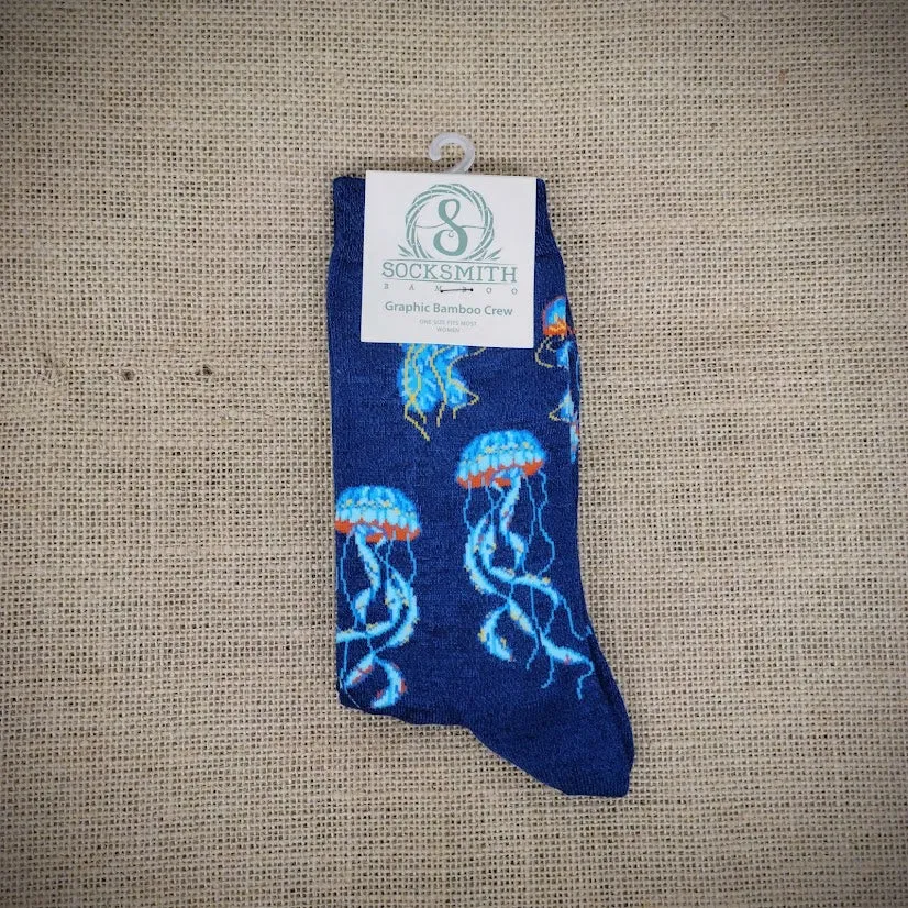 Women's Sea Jellies Bamboo Socks
