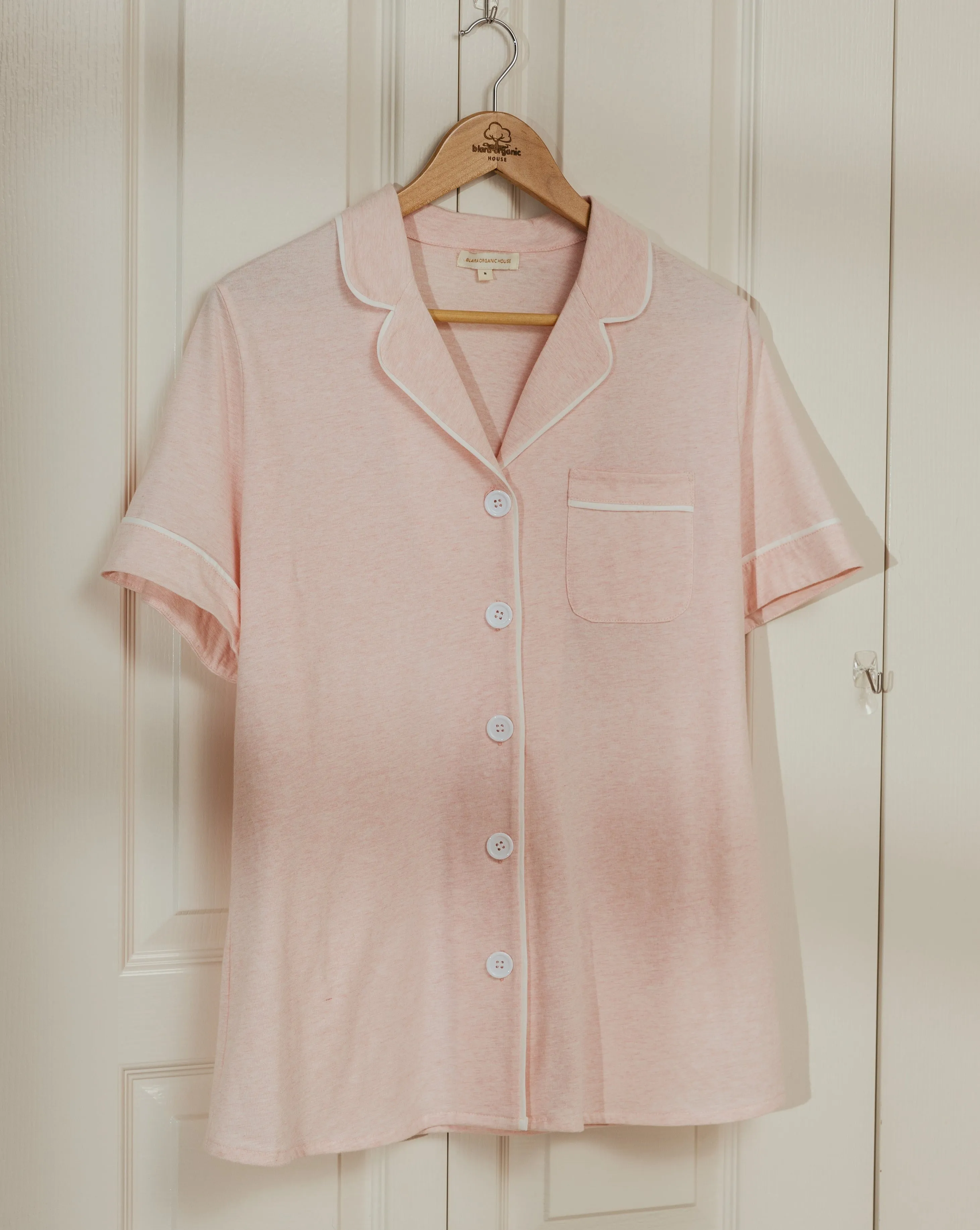 Women's Short-sleeved Loungewear Set (Pack of 2, top & bottom)