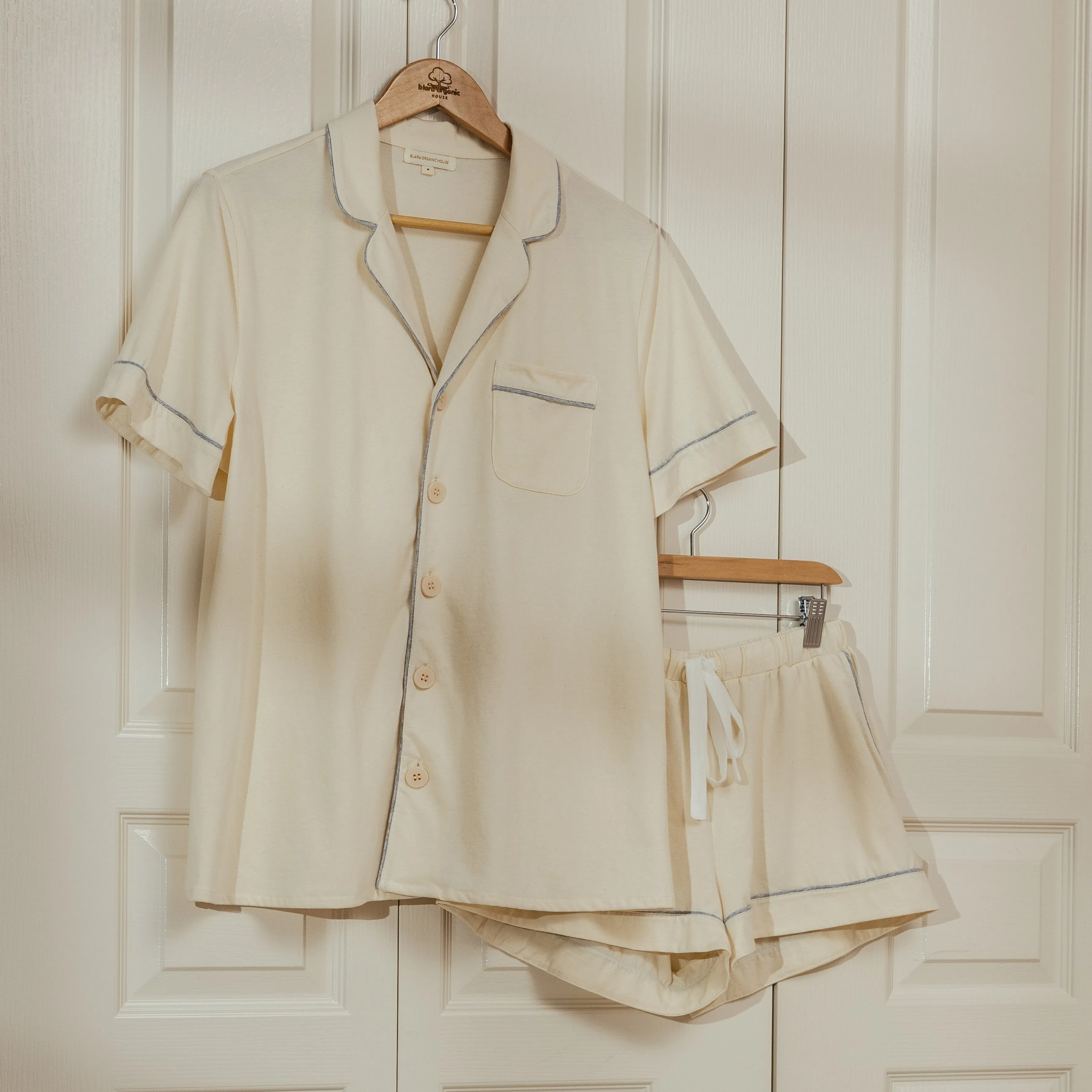 Women's Short-sleeved Loungewear Set (Pack of 2, top & bottom)