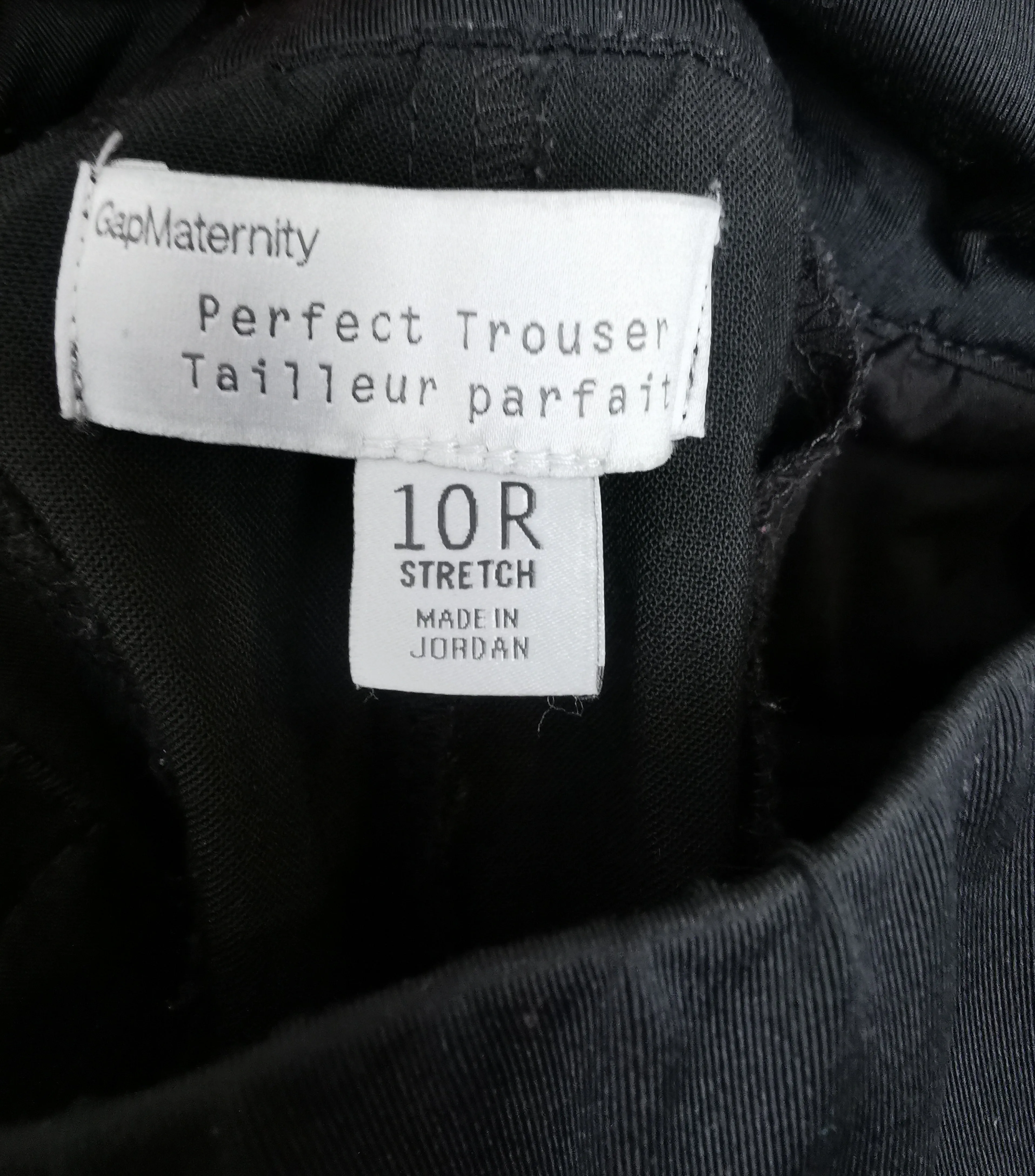WOMENS SIZE 10R - GAP MATERNITY, Perfect Trouser, Stretch Pants, Underbelly Panel EUC B5