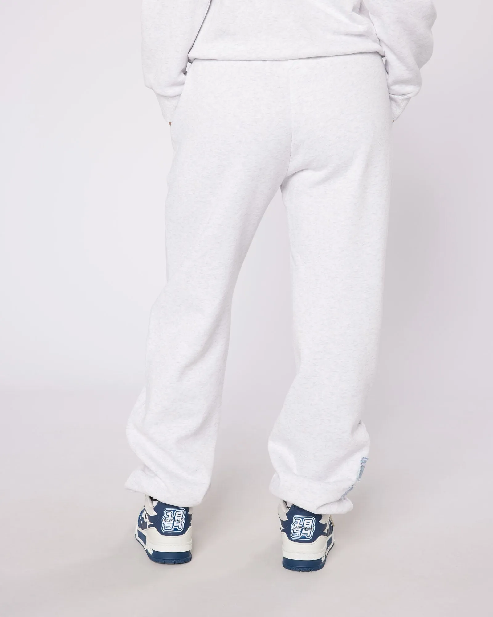 Womens Snow Marl OG Badge Denim Joggers