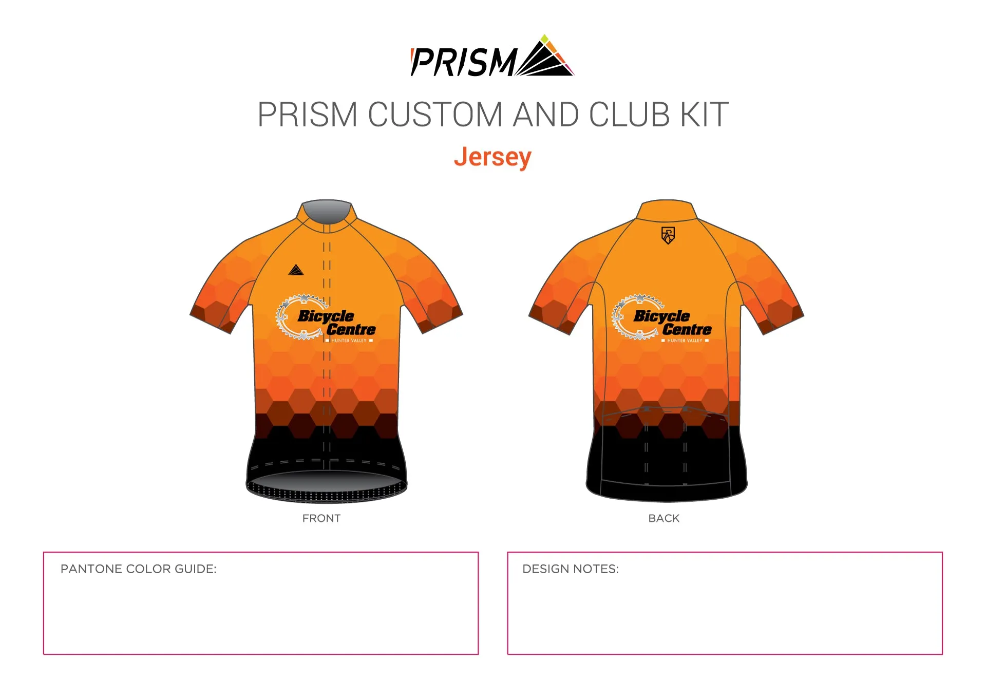 Women's Spring Classics Jersey - With Race Number Pocket HVBC sunrise