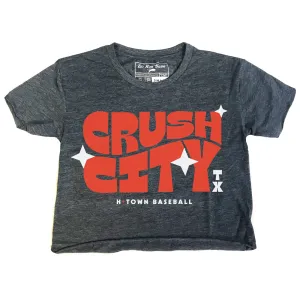 WOMEN'S - Starry Night | Vintage Denim Raw Edge Crop