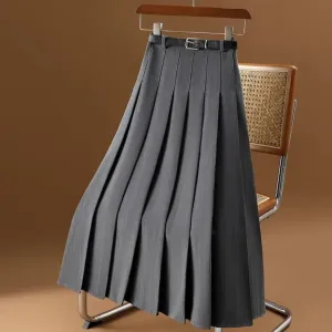 Women's Summer A Line Pleated Skirt | Long