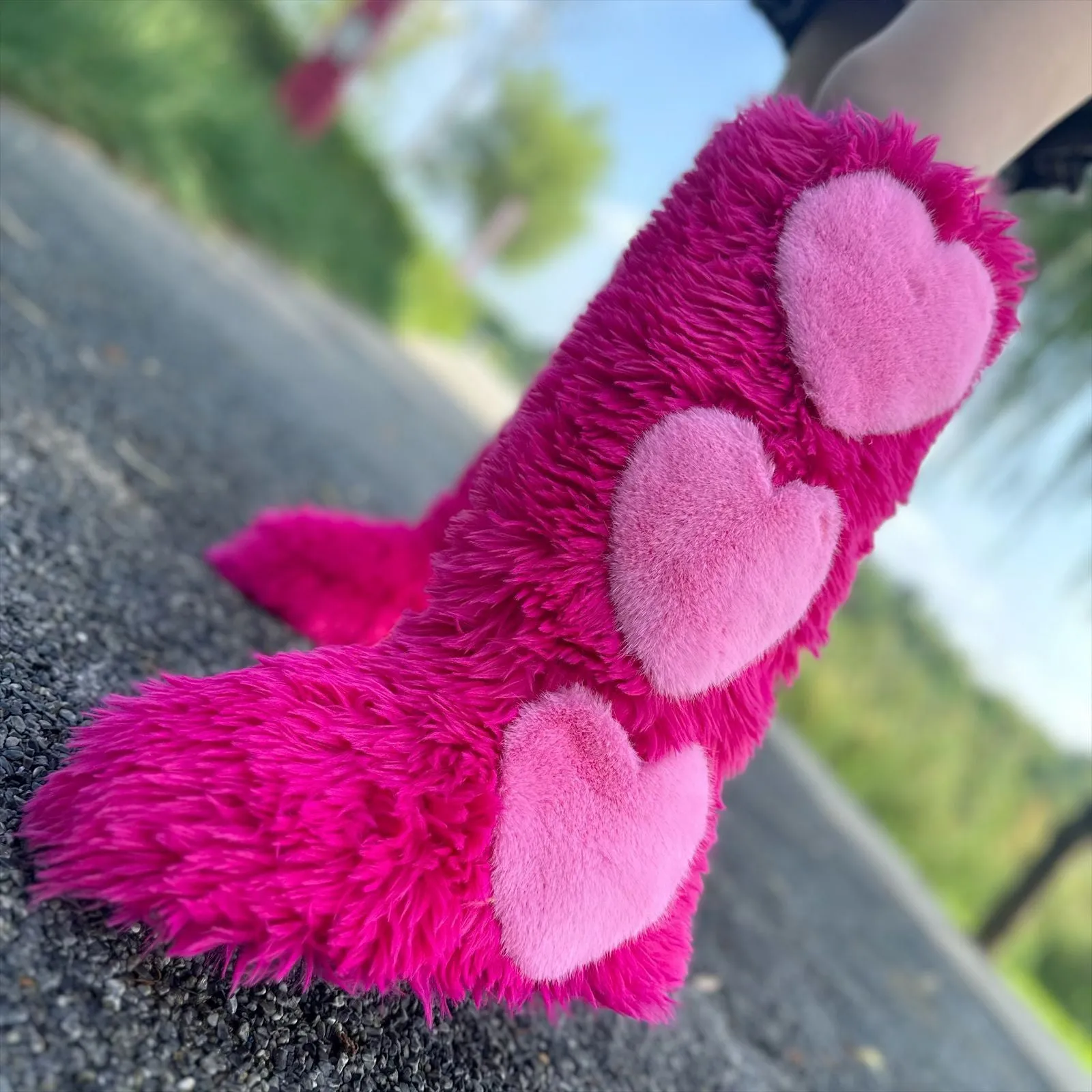 Women's Thick Fleece-Lined Warm Love Snow Boots.