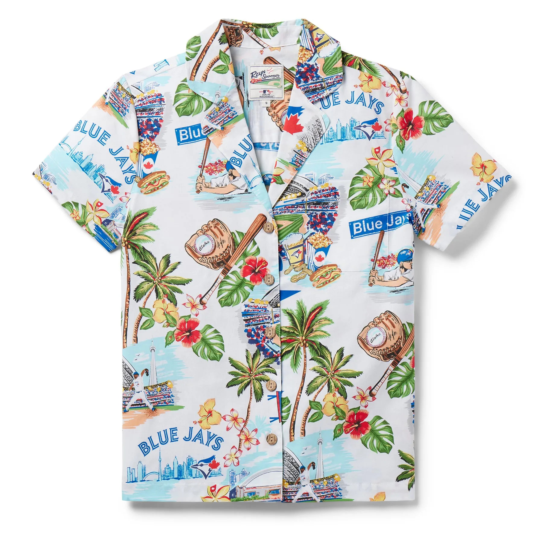 WOMEN'S TORONTO BLUE JAYS SCENIC CAMP SHIRT