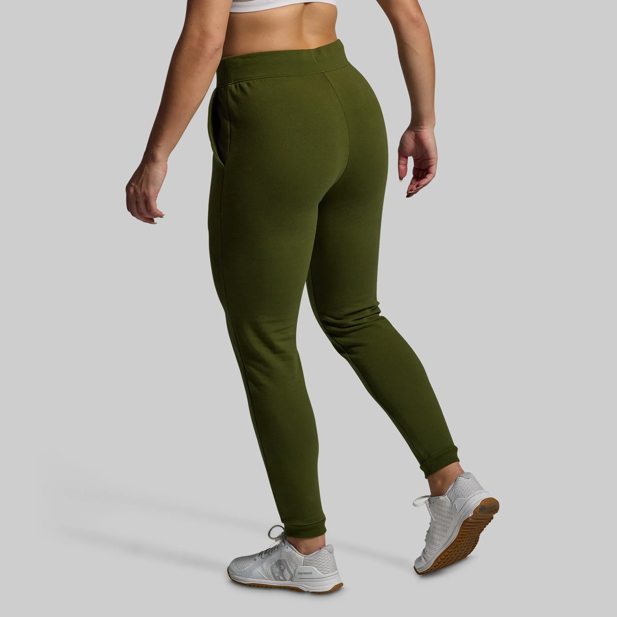 Women's Unmatched Jogger Set (Military Green)