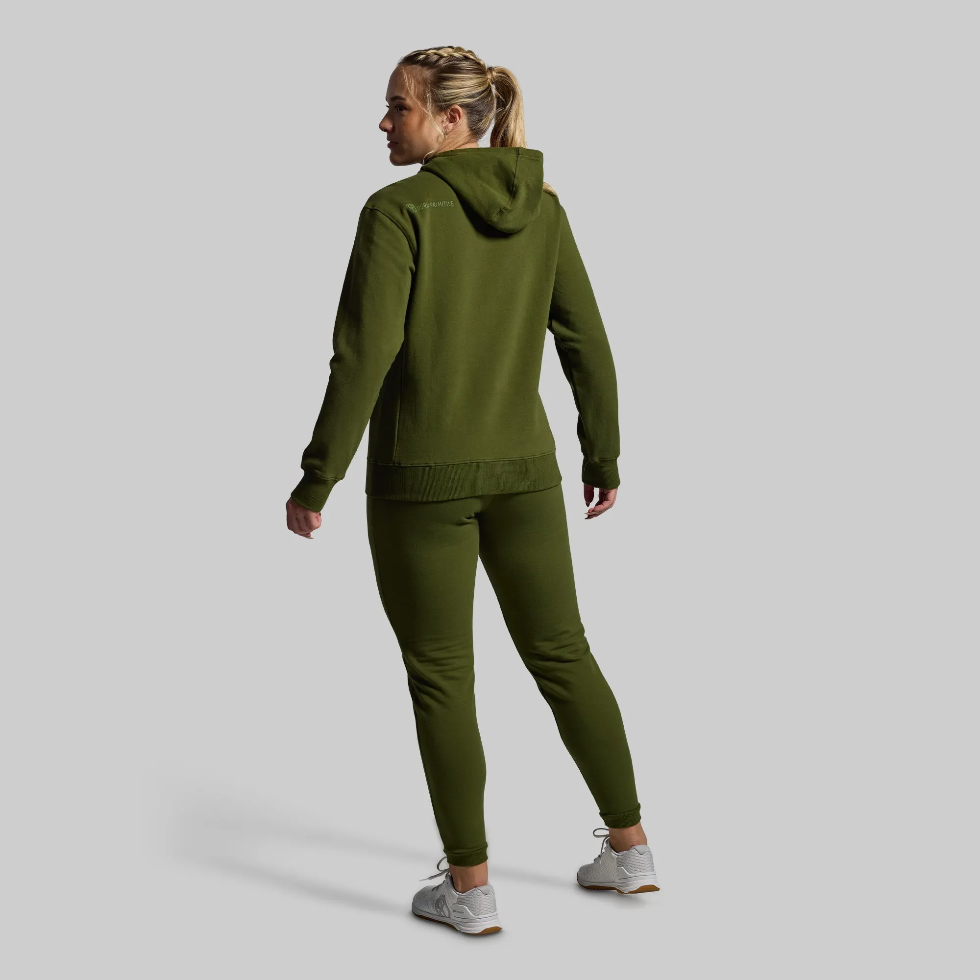 Women's Unmatched Jogger Set (Military Green)