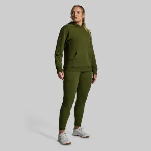 Women's Unmatched Jogger Set (Military Green)