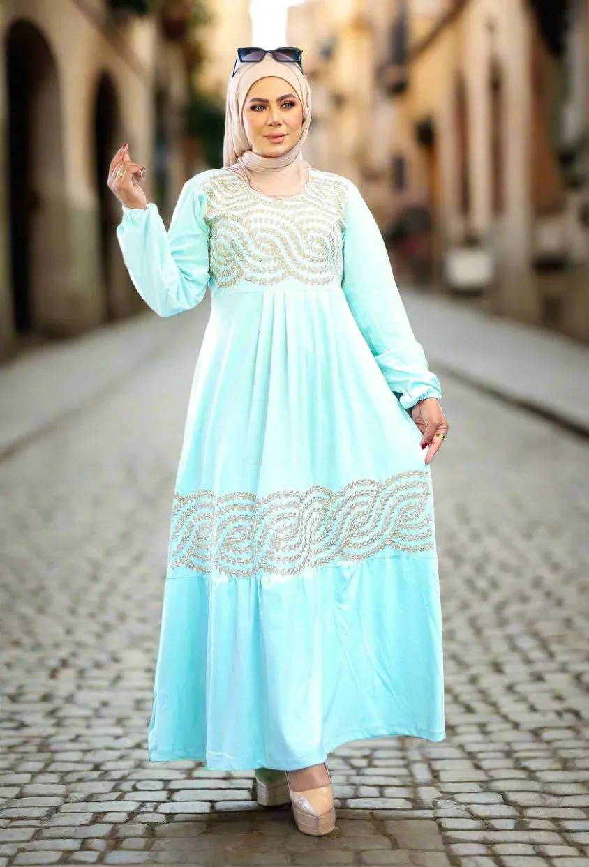Women's velvet abaya