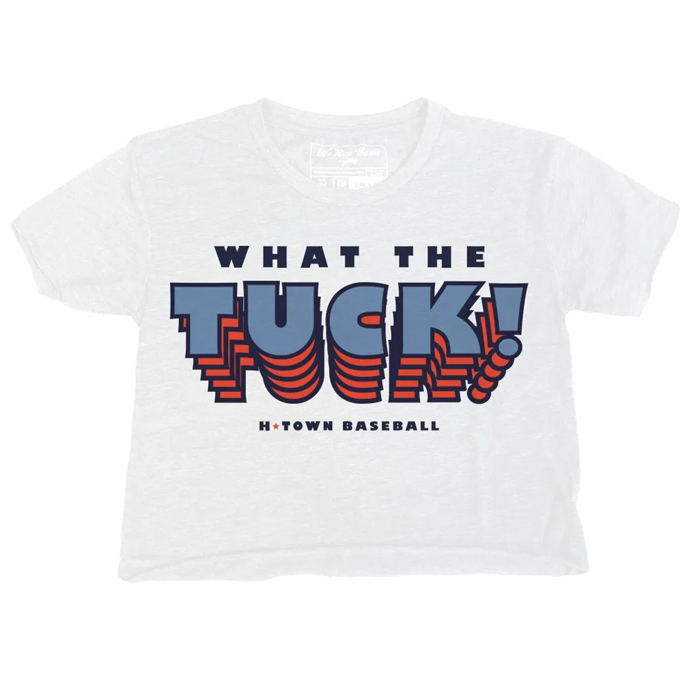 WOMEN'S - What the Tuck! | White Raw Edge Crop