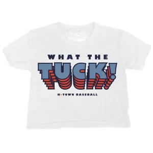 WOMEN'S - What the Tuck! | White Raw Edge Crop