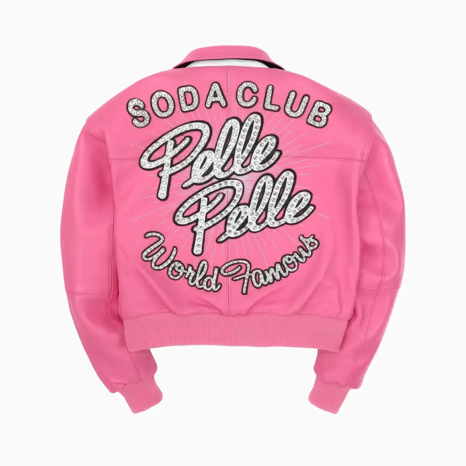 Women's World Famous Soda Club Leather Jacket